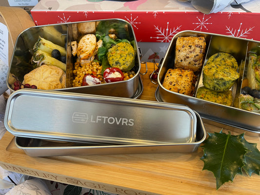 Cutlery box and lunch box - metal