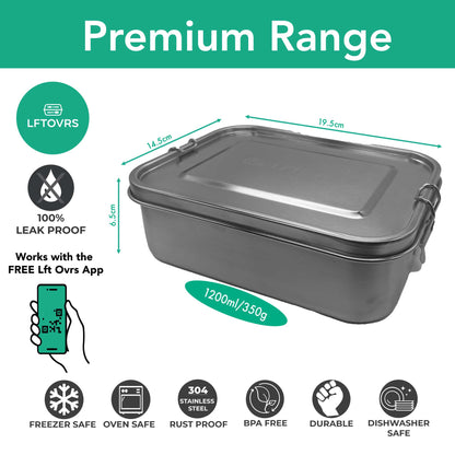 1200ml premium lunchbox - leakproof features