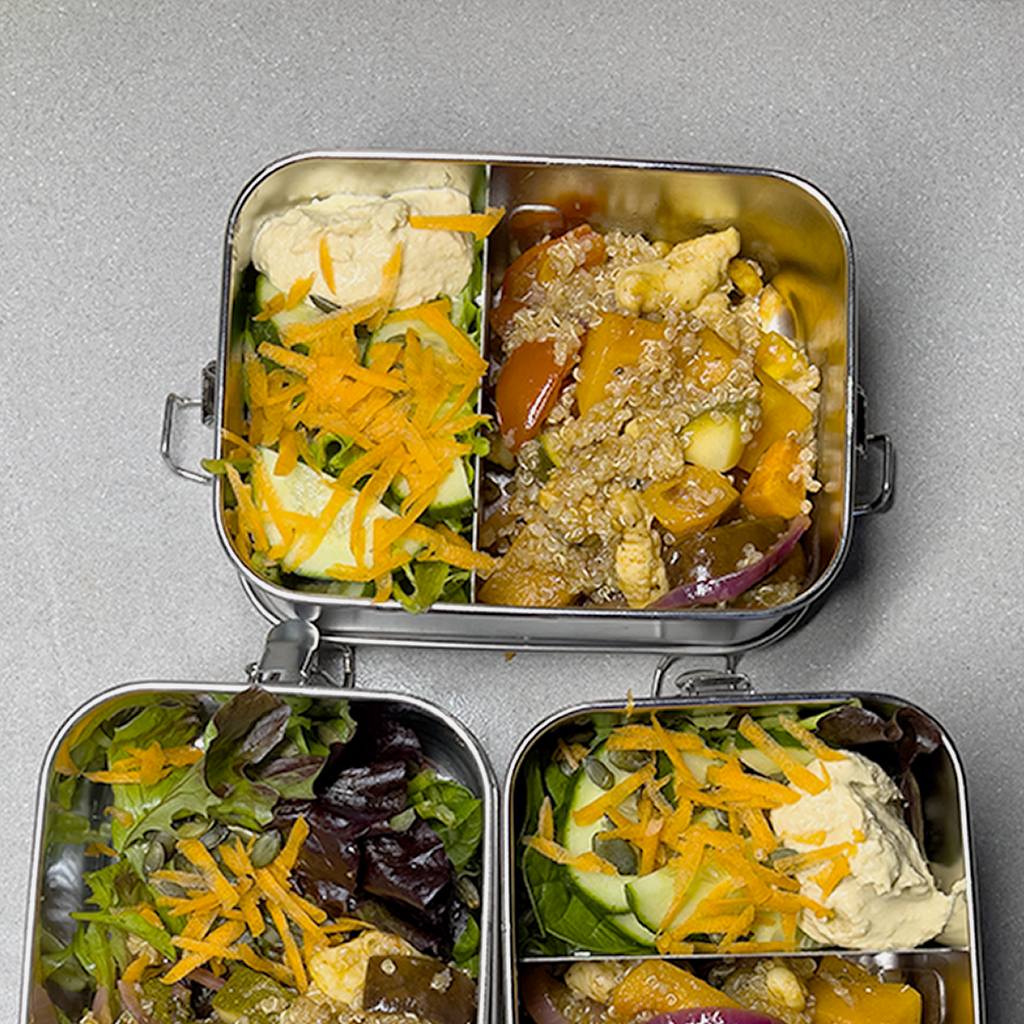 Stainless Steel Lunchbox with Salad