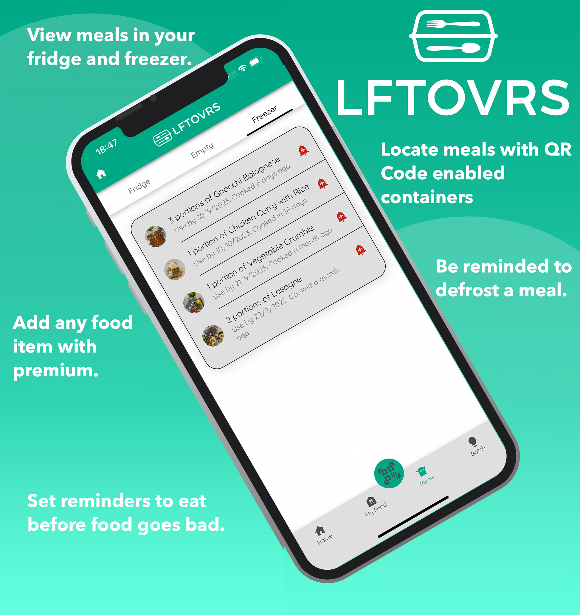 LftOvrs Meal Prep App