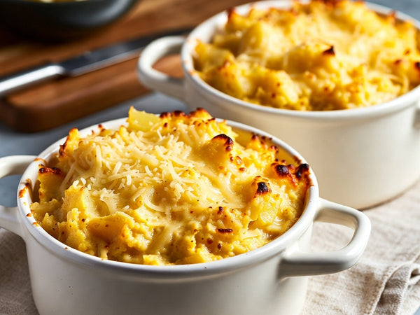 Cheesy Cauliflower & Potato Mash Pots