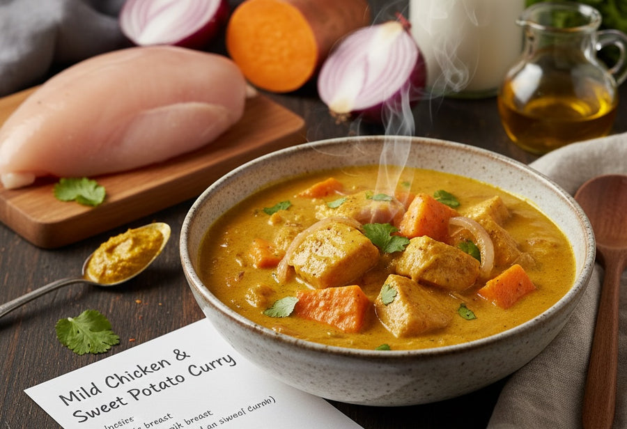 Stainless steel containers stacked in a fridge with kids meals
