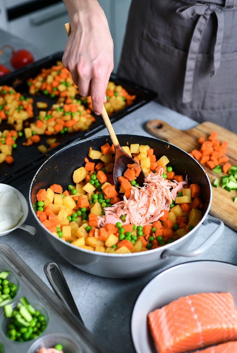 Salmon & Veg Flake Bake