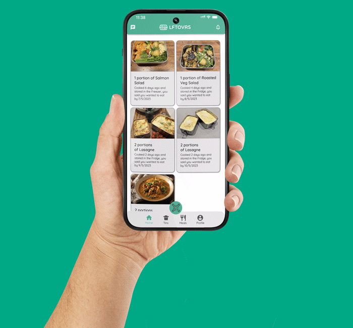 Lft Ovrs Mobile App - tracking a meal