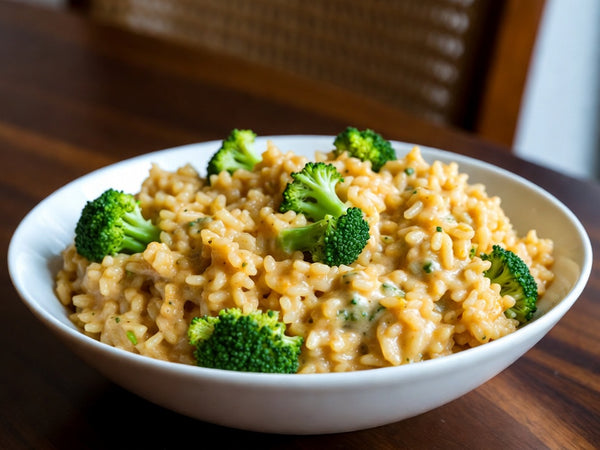 Creamy Broccoli & Cheddar Rice
