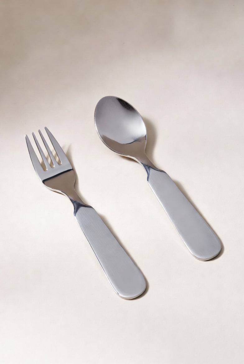 LftOvrs Stainless Steel Weaning Cutlery Set
