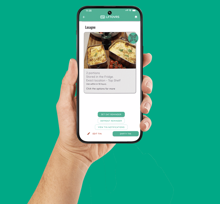 Lft Ovrs Mobile App - Find a cooked meal